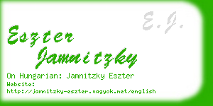 eszter jamnitzky business card